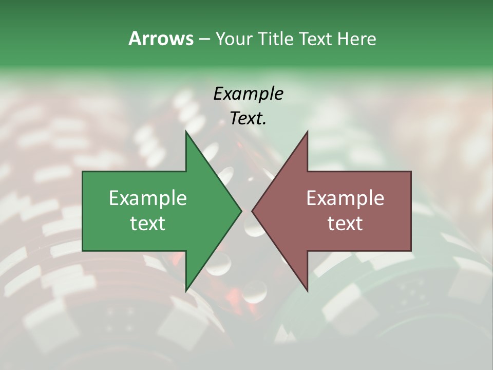 Bet Casino Chips Risk PowerPoint Template