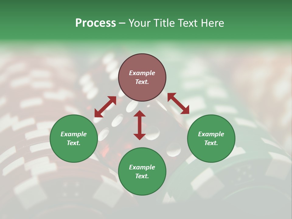 Bet Casino Chips Risk PowerPoint Template