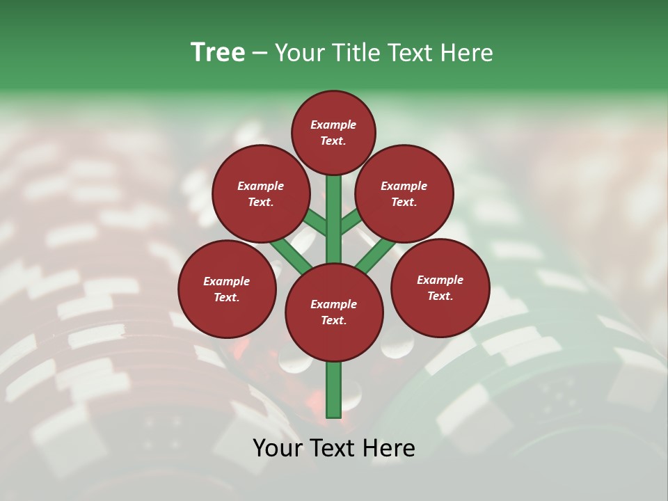 Bet Casino Chips Risk PowerPoint Template