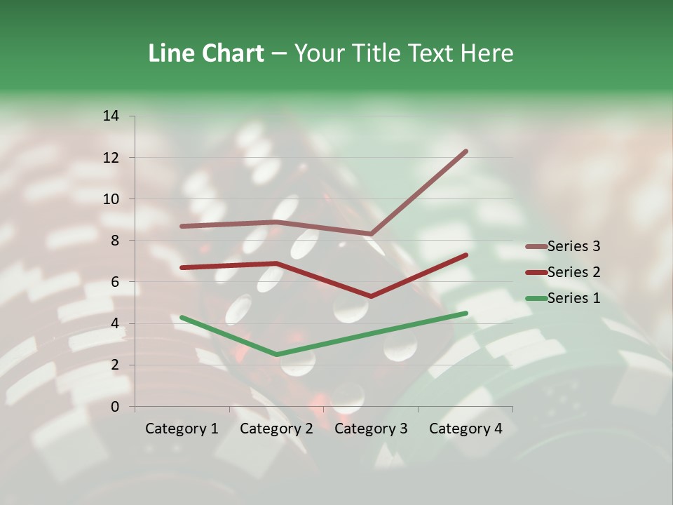 Bet Casino Chips Risk PowerPoint Template