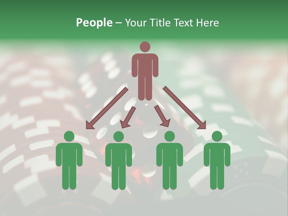 Bet Casino Chips Risk PowerPoint Template