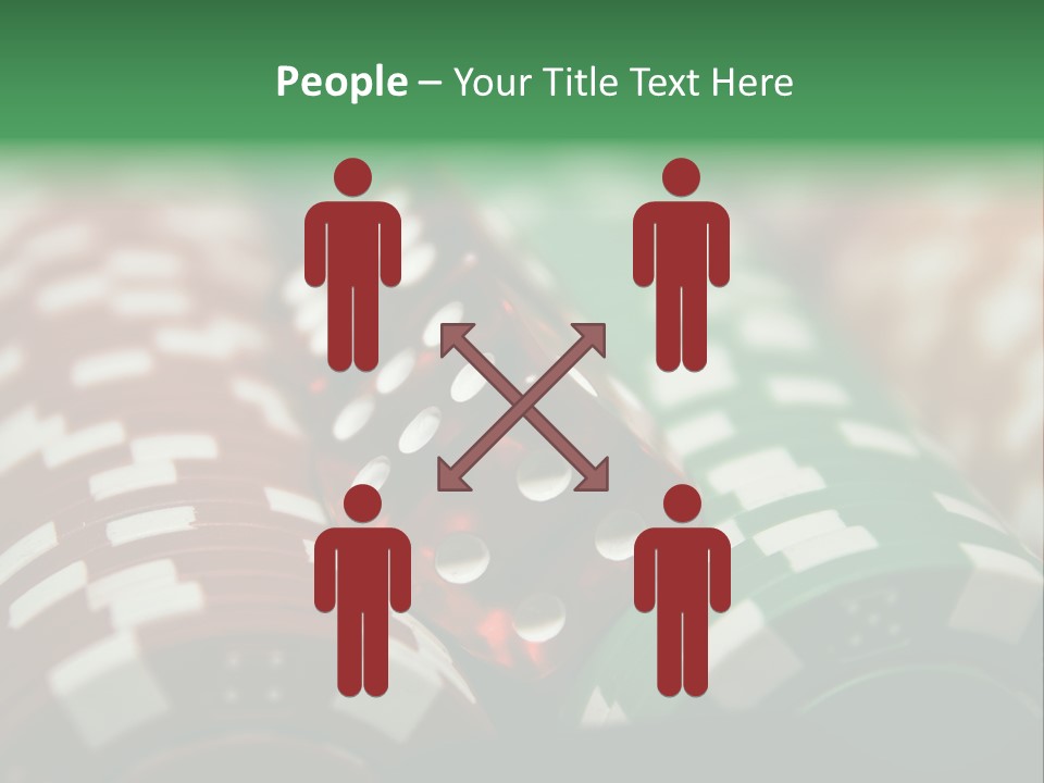 Bet Casino Chips Risk PowerPoint Template