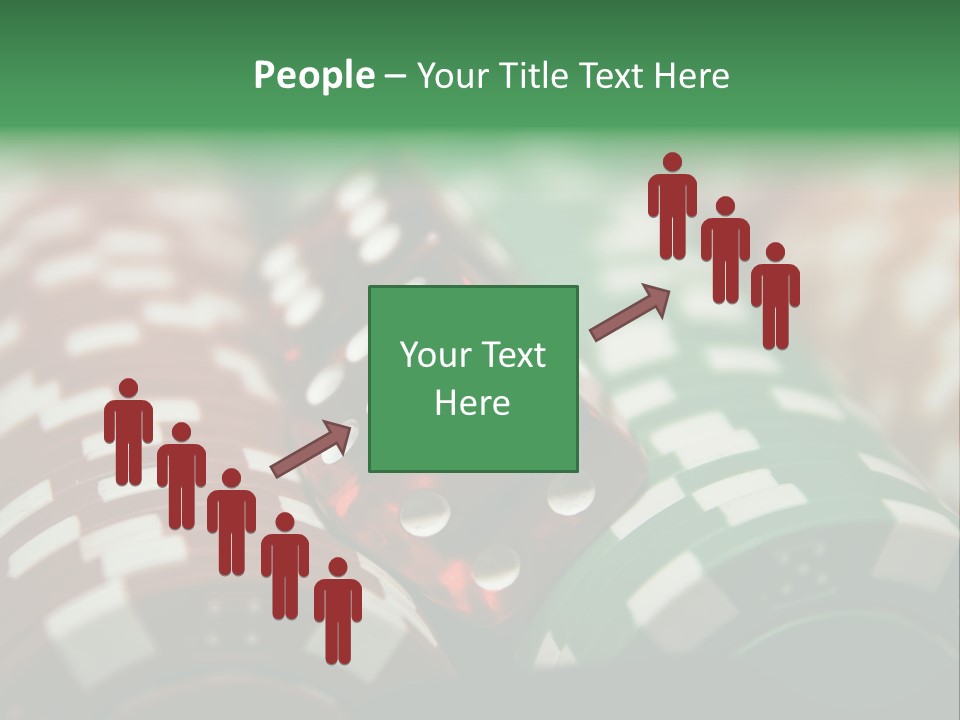 Bet Casino Chips Risk PowerPoint Template