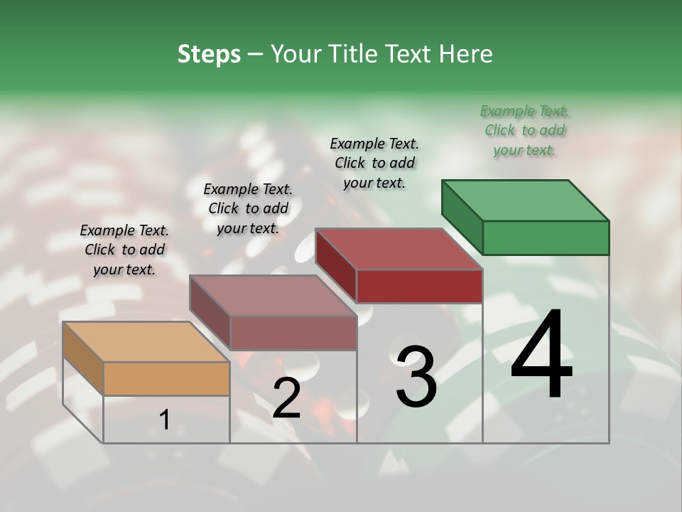 Bet Casino Chips Risk PowerPoint Template