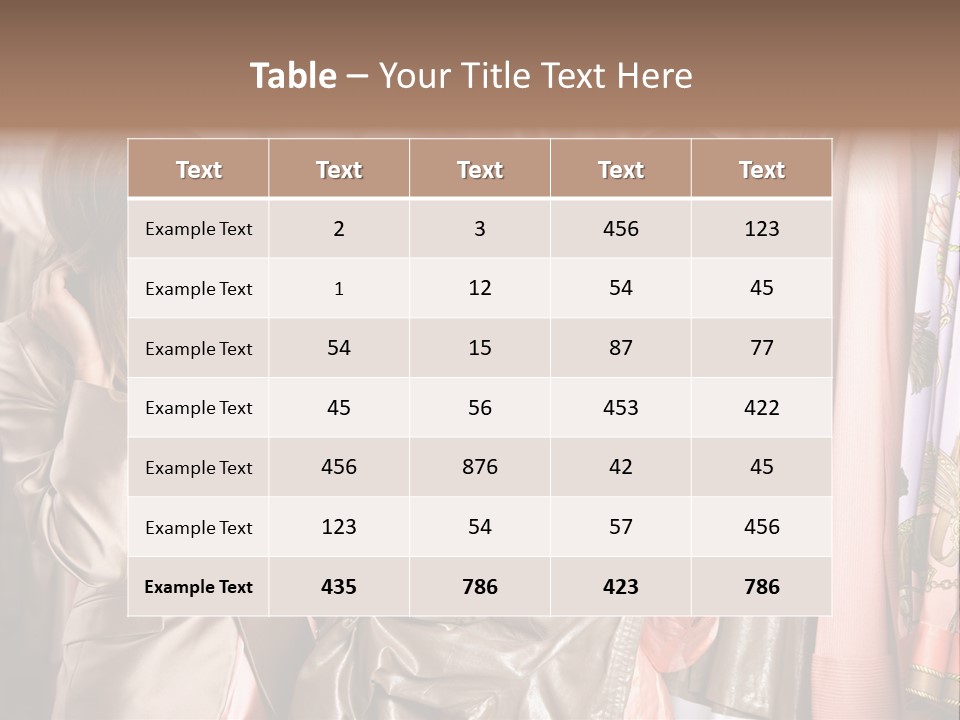 Try On Clothes PowerPoint Template