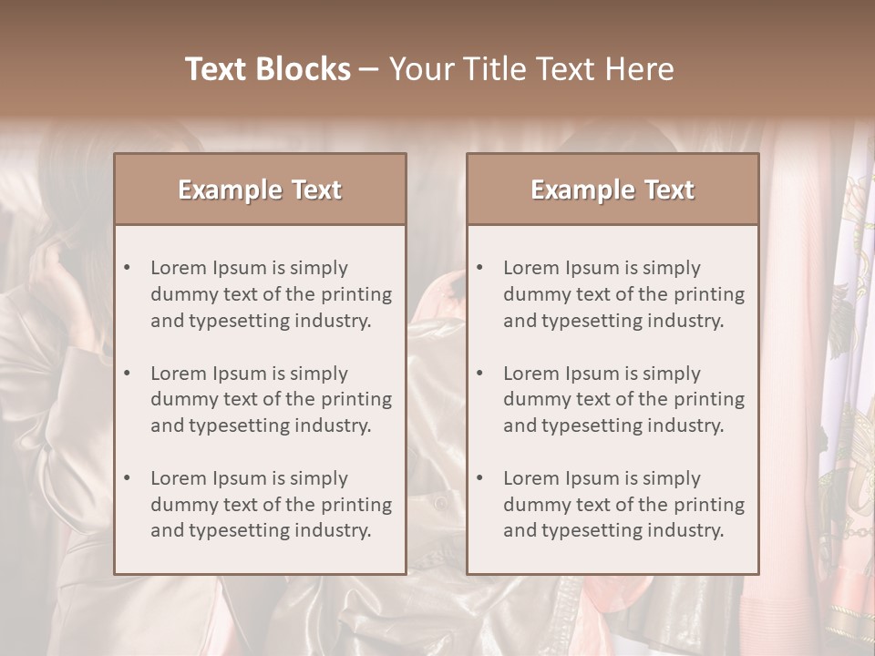 Try On Clothes PowerPoint Template