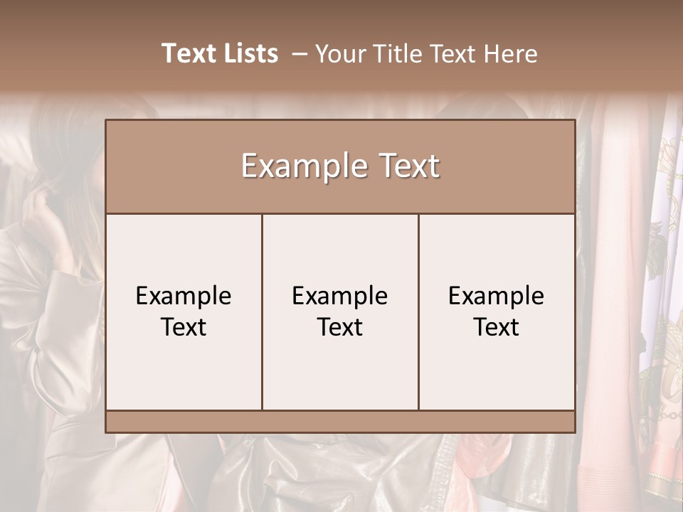 Try On Clothes PowerPoint Template