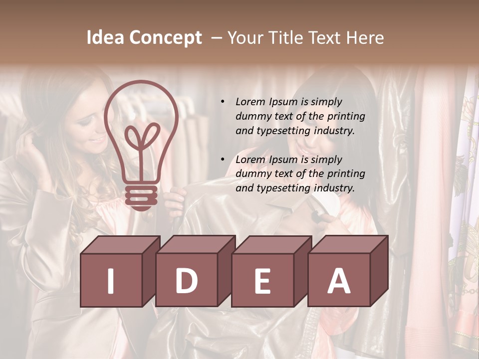 Try On Clothes PowerPoint Template