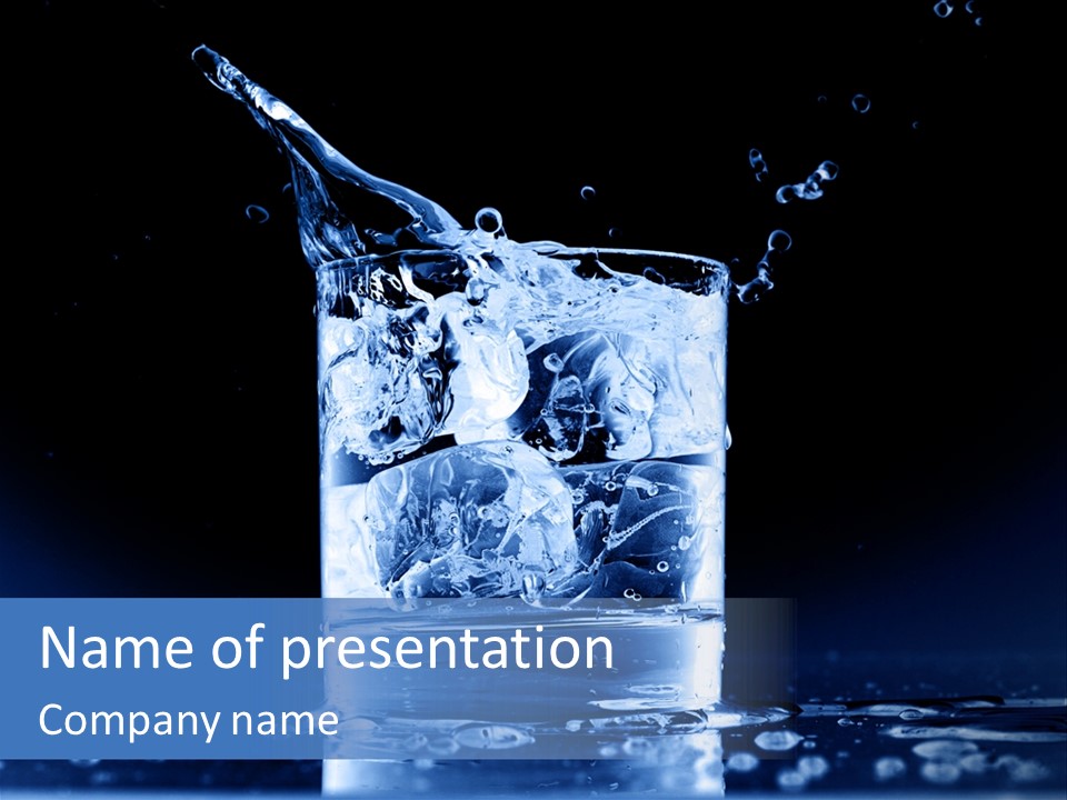 Shot Glasses Psd PowerPoint Template