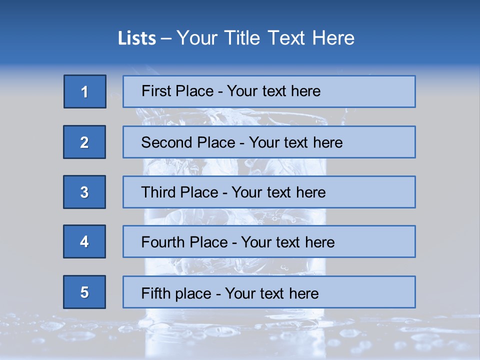 Shot Glasses Psd PowerPoint Template
