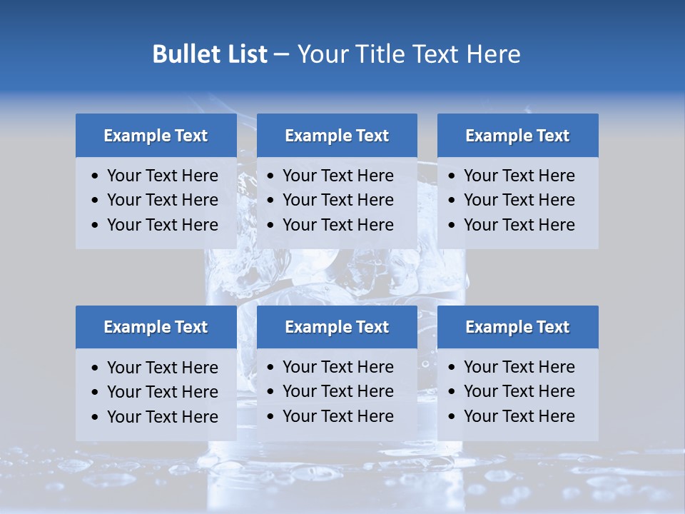 Shot Glasses Psd PowerPoint Template