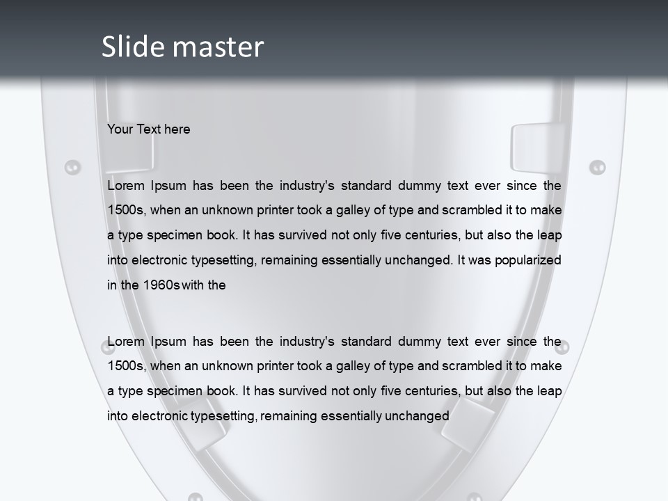 Shield Stock PowerPoint Template