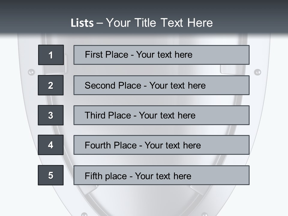 Shield Stock PowerPoint Template