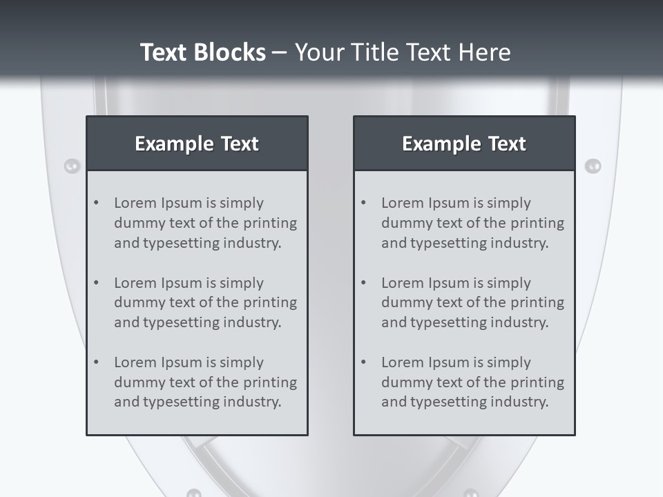 Shield Stock PowerPoint Template