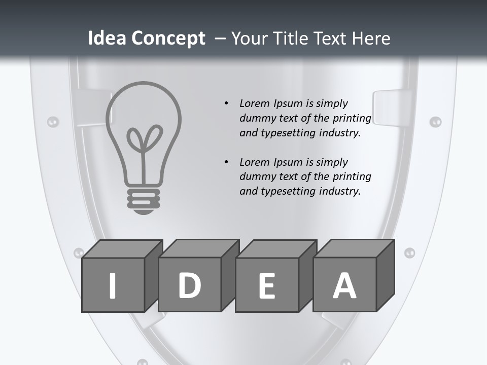 Shield Stock PowerPoint Template