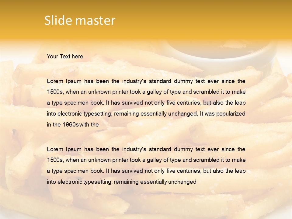 French Fries PowerPoint Template