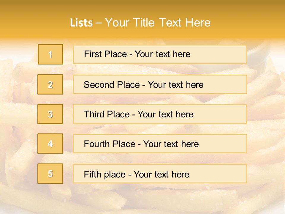 French Fries PowerPoint Template