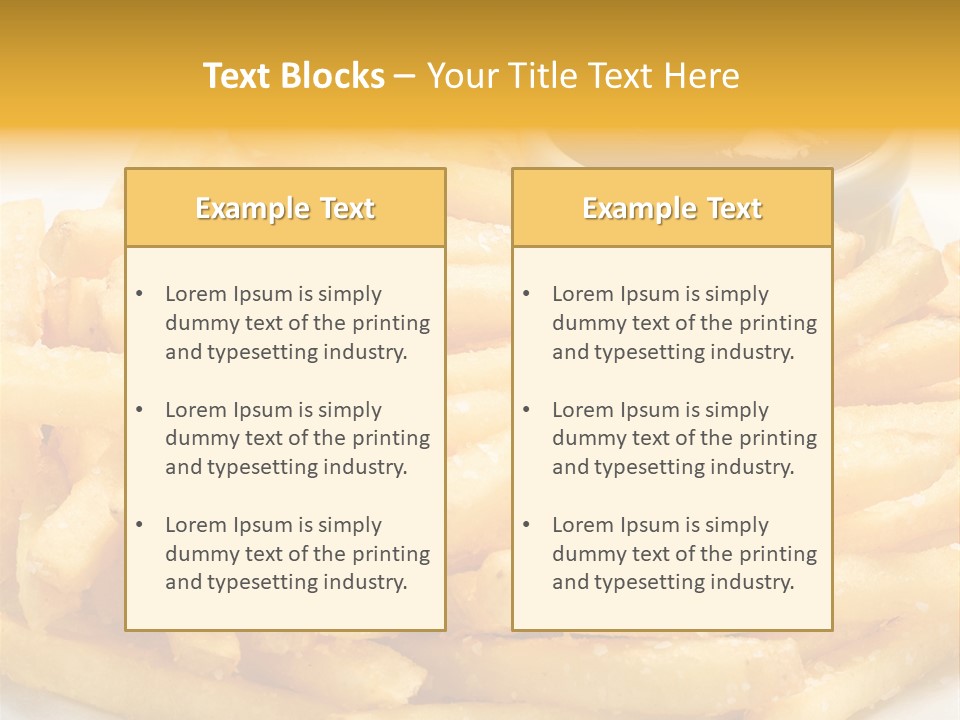 French Fries PowerPoint Template