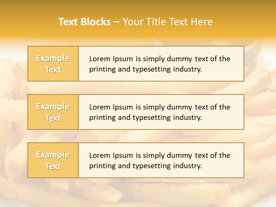 French Fries PowerPoint Template