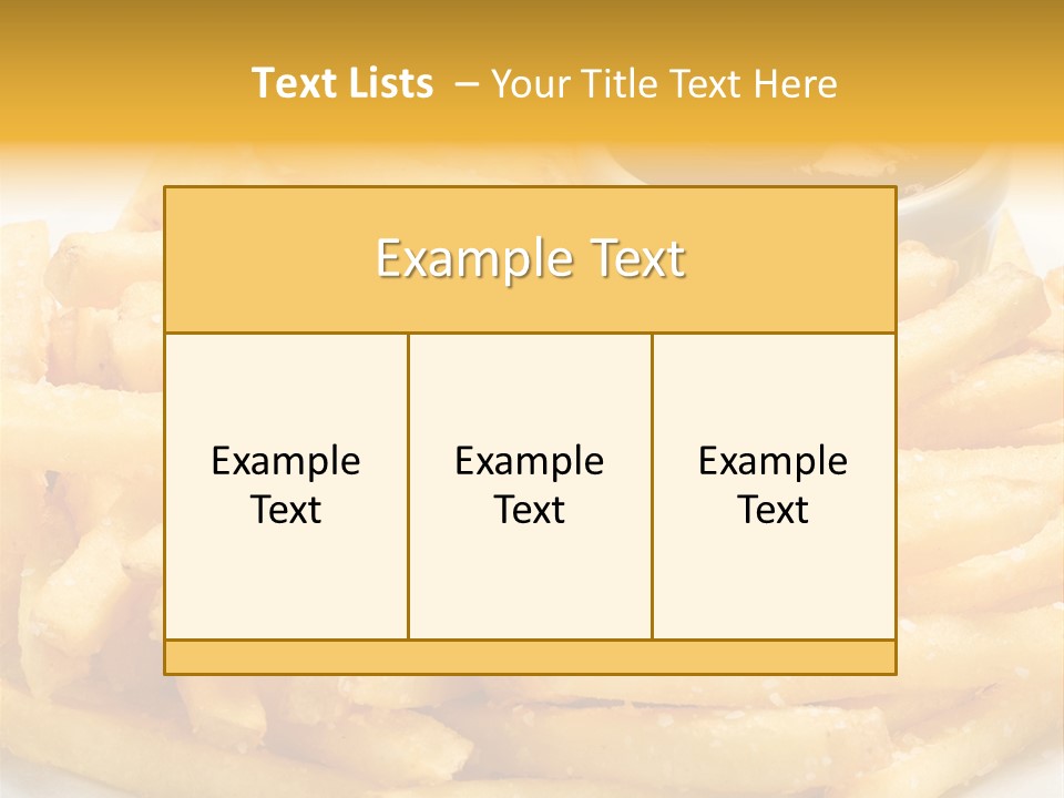 French Fries PowerPoint Template