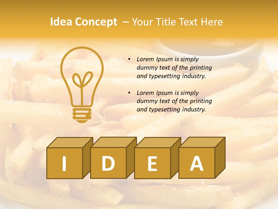 French Fries PowerPoint Template