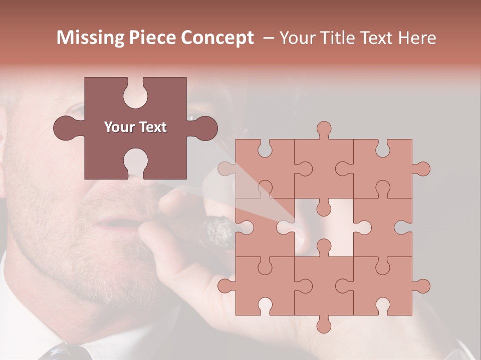 Smoking Cigar PowerPoint Template