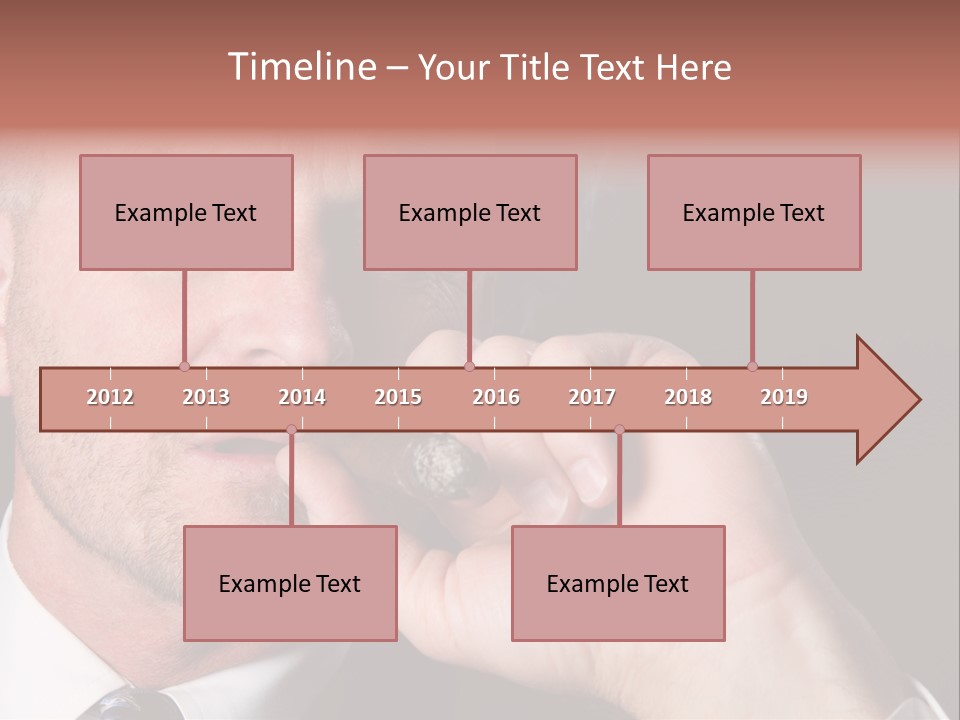 Smoking Cigar PowerPoint Template