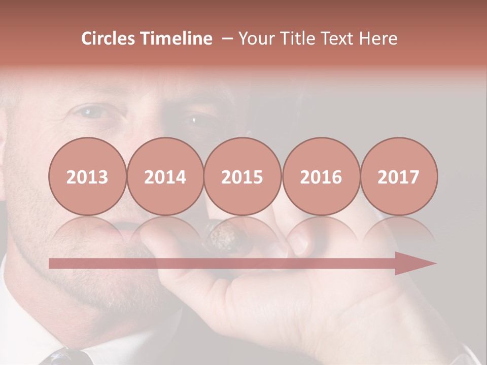 Smoking Cigar PowerPoint Template