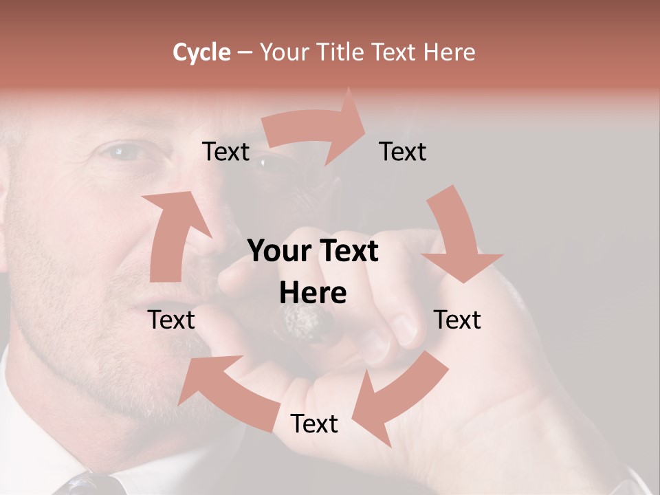 Smoking Cigar PowerPoint Template