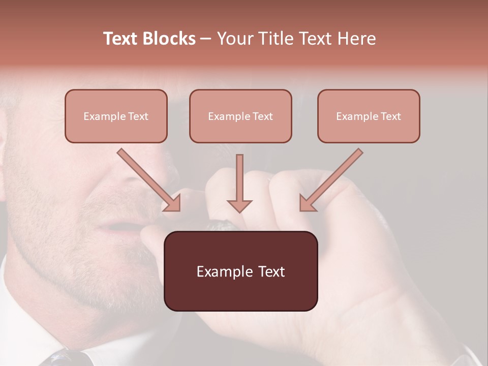 Smoking Cigar PowerPoint Template