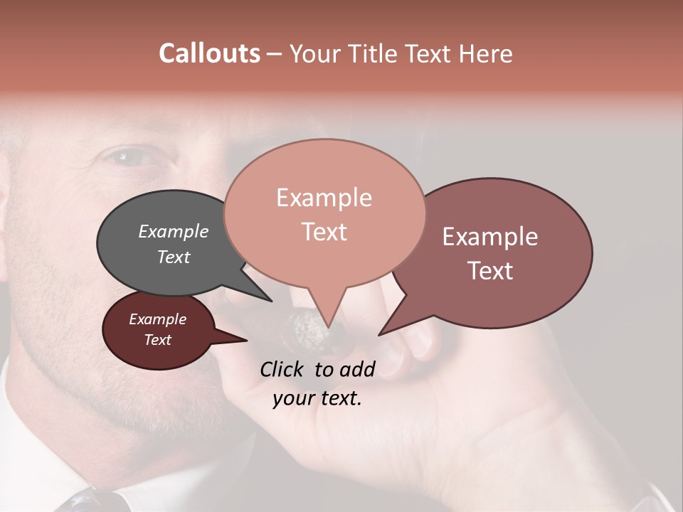 Smoking Cigar PowerPoint Template