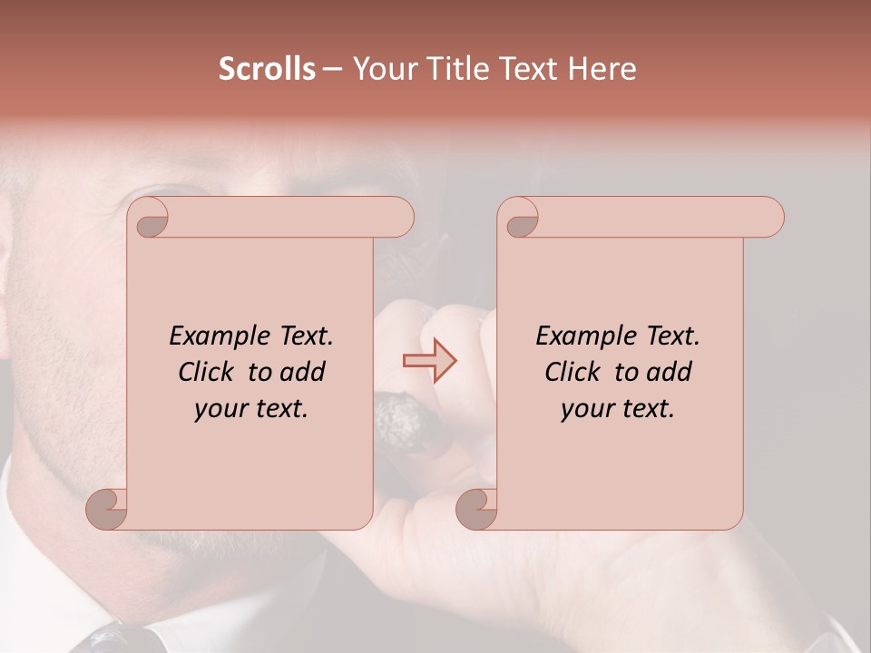 Smoking Cigar PowerPoint Template