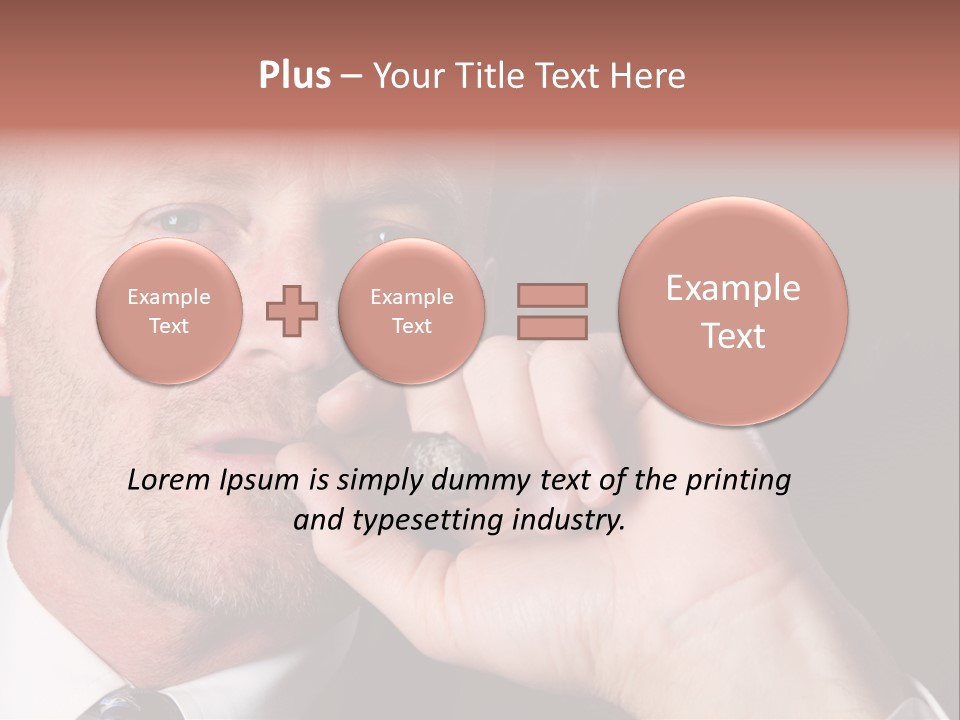 Smoking Cigar PowerPoint Template