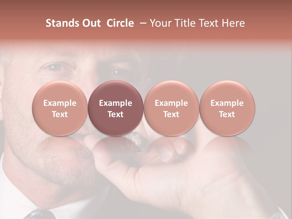 Smoking Cigar PowerPoint Template