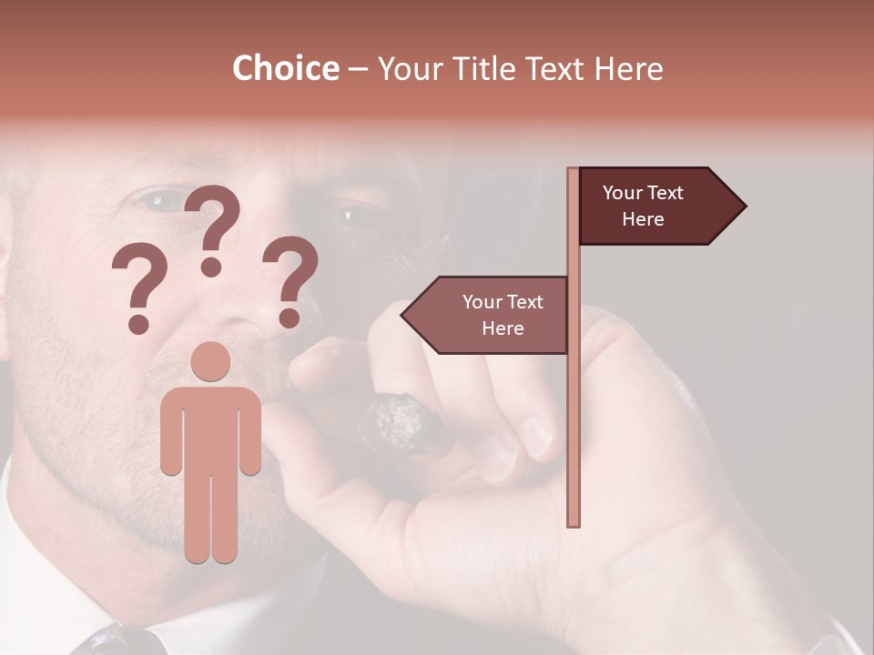 Smoking Cigar PowerPoint Template