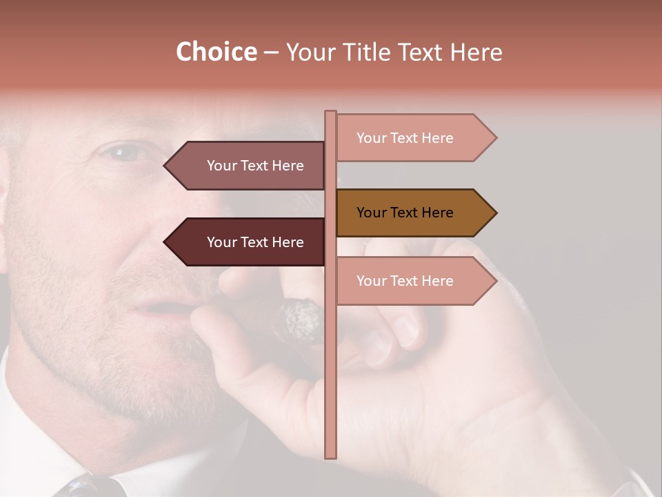 Smoking Cigar PowerPoint Template