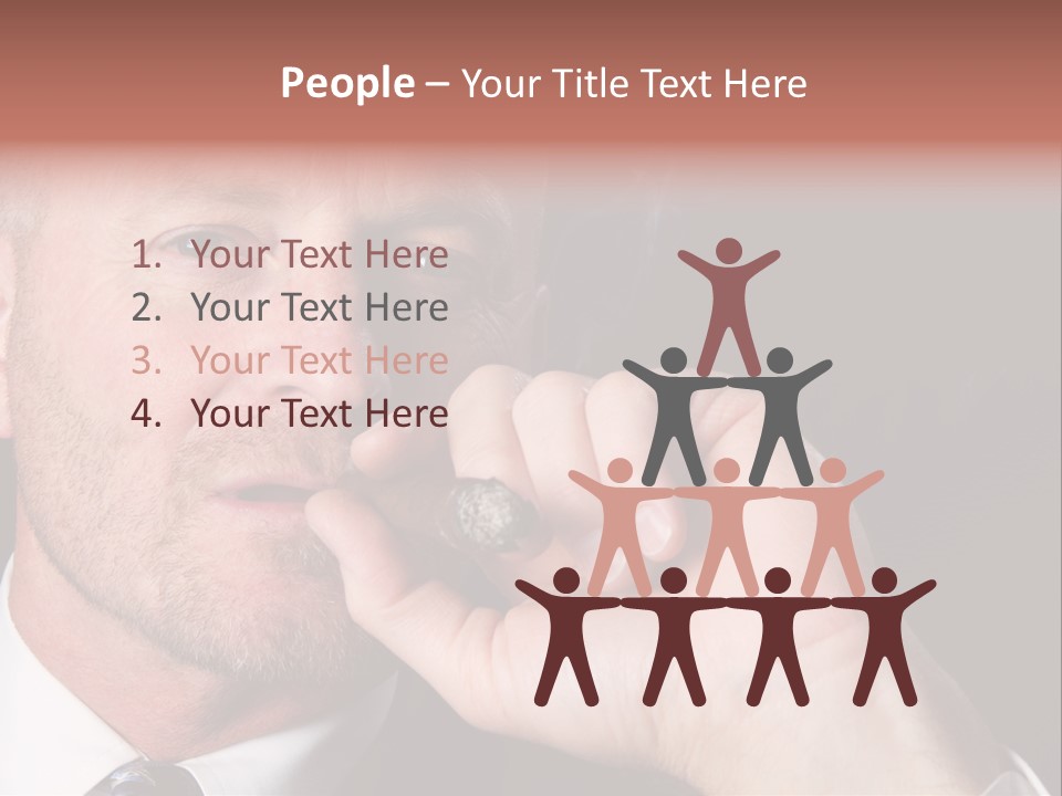 Smoking Cigar PowerPoint Template