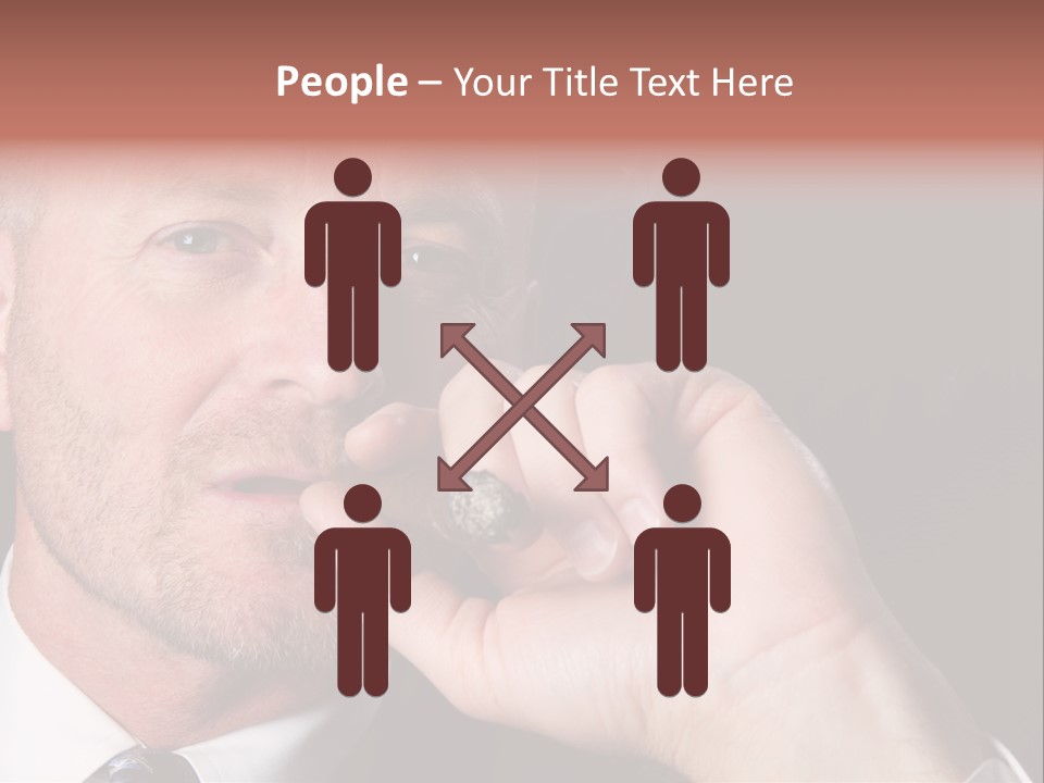 Smoking Cigar PowerPoint Template