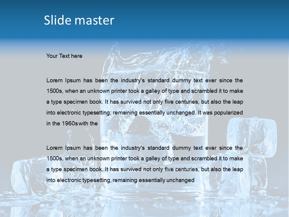 Stem Close Up Advertising PowerPoint Template