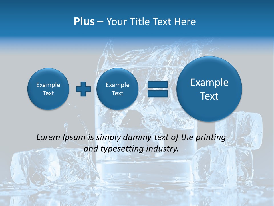Stem Close Up Advertising PowerPoint Template