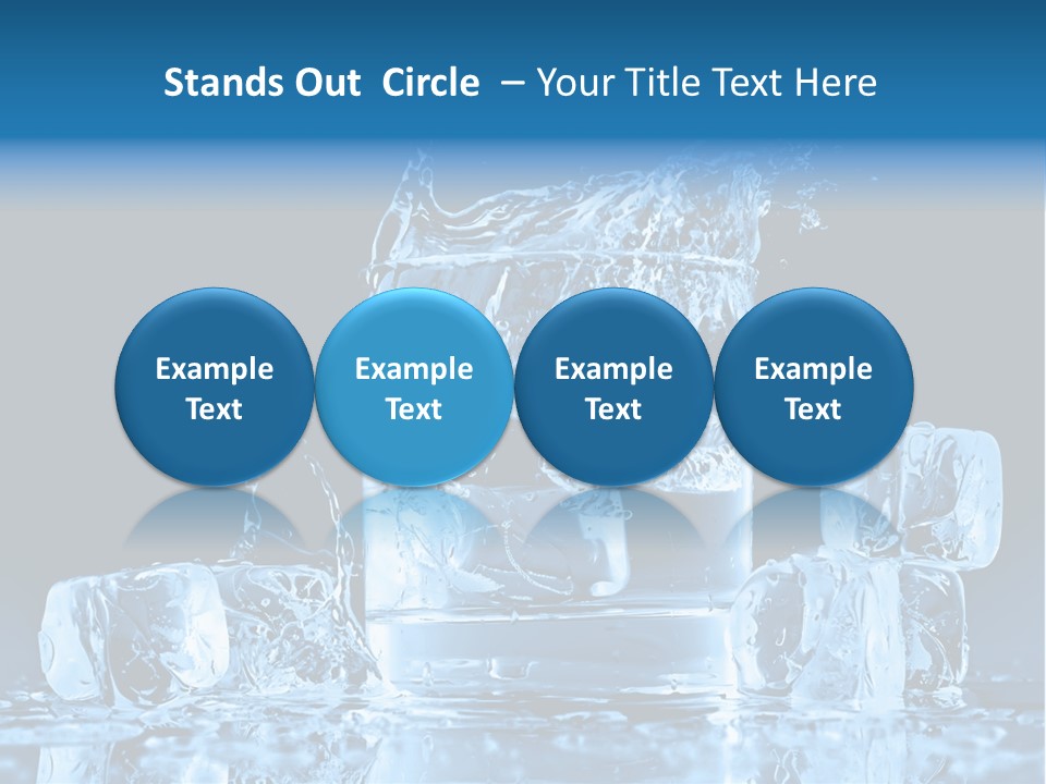 Stem Close Up Advertising PowerPoint Template