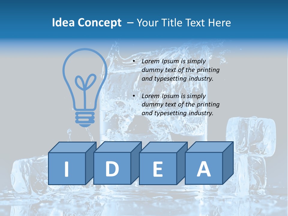 Stem Close Up Advertising PowerPoint Template