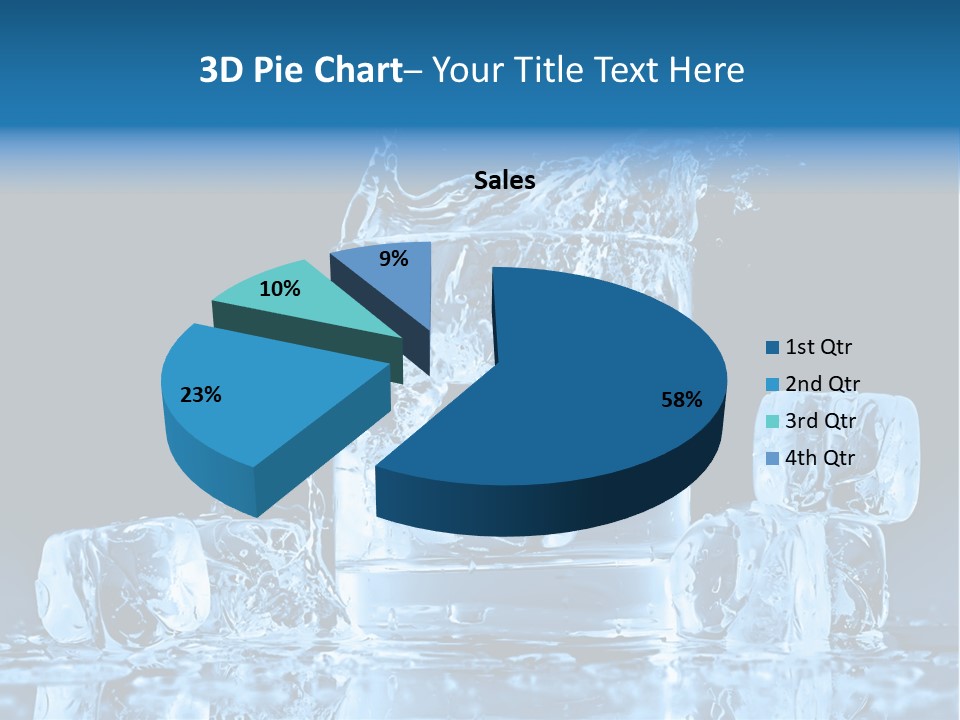 Stem Close Up Advertising PowerPoint Template