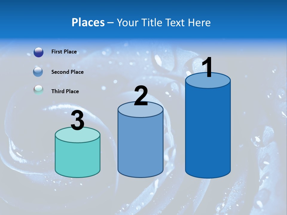 Facebook Cover Photo Blue Roses PowerPoint Template