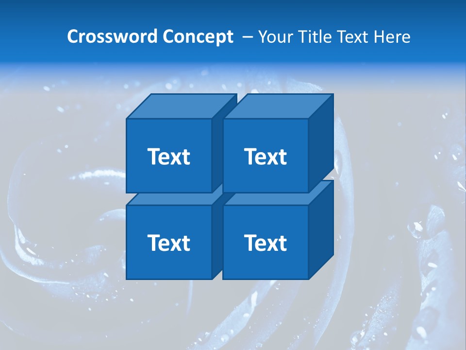 Facebook Cover Photo Blue Roses PowerPoint Template