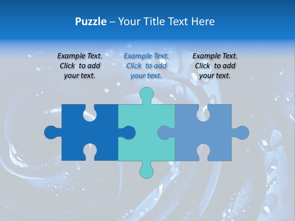 Facebook Cover Photo Blue Roses PowerPoint Template