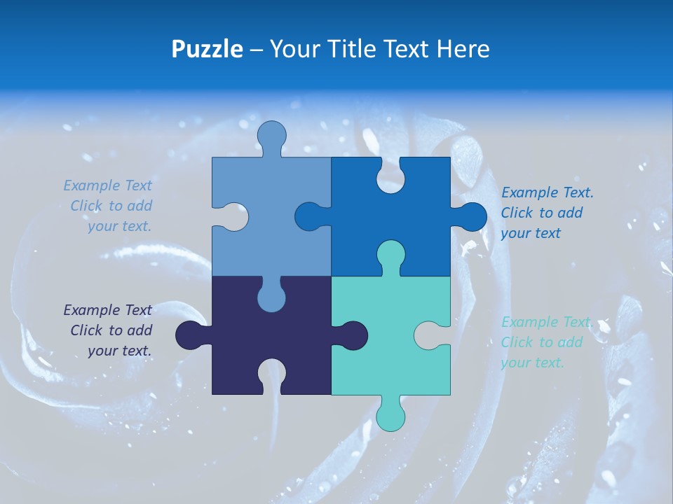 Facebook Cover Photo Blue Roses PowerPoint Template