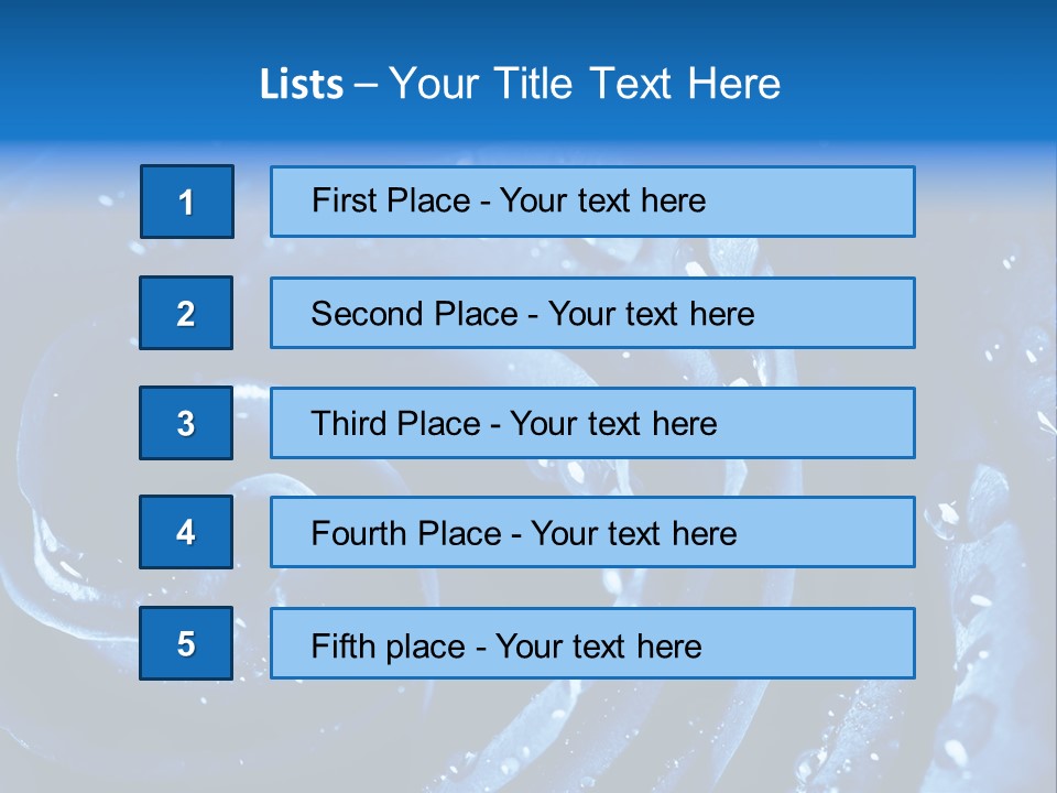 Facebook Cover Photo Blue Roses PowerPoint Template