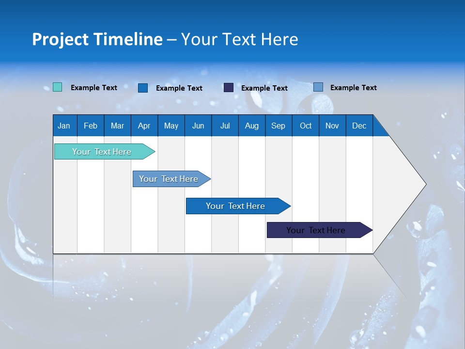 Facebook Cover Photo Blue Roses PowerPoint Template