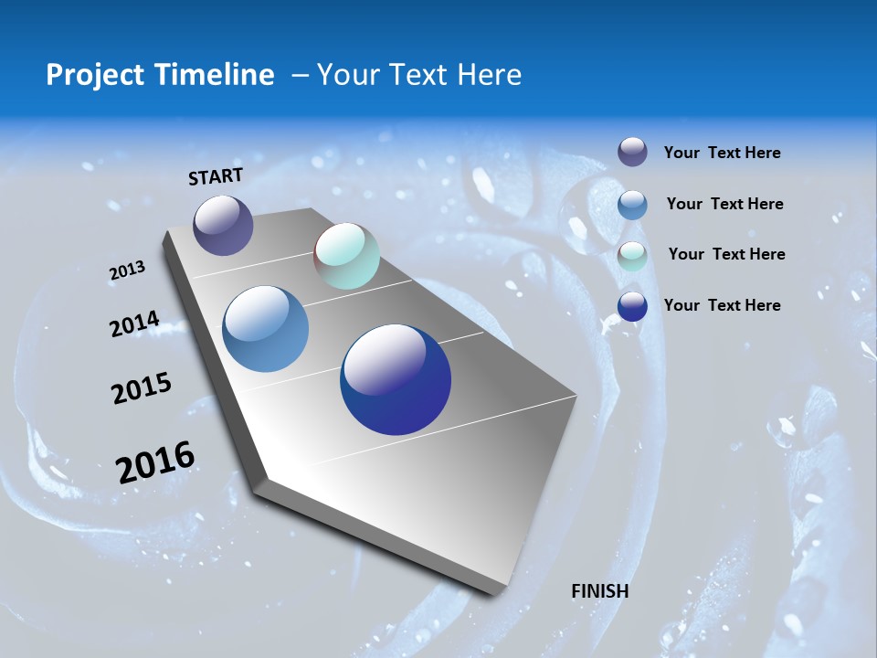 Facebook Cover Photo Blue Roses PowerPoint Template